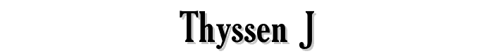 Thyssen J font